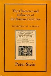 Tapa de The character and influence of the Roman civil law