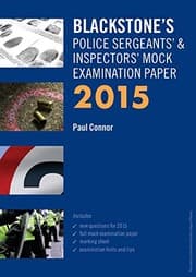 Tapa de Blackstone's Police Sergeants' & Inspectors' Mock Examination Paper 2015