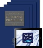 Tapa de Blackstone's Criminal Practice 2015