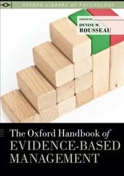 Tapa de The Oxford Handbook of Evidence-Based Management