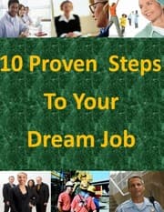 Tapa de 10 Proven Steps To Your Dream Job