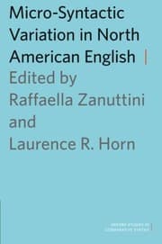 Tapa de Micro-Syntactic Variation in North American English