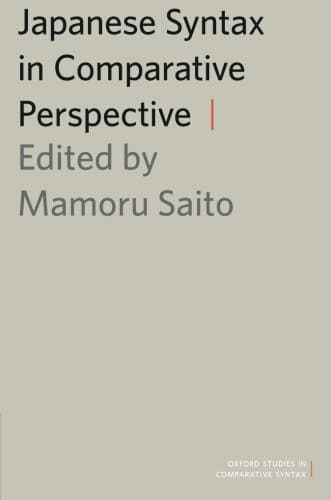 Tapa de Japanese Syntax in Comparative Perspective