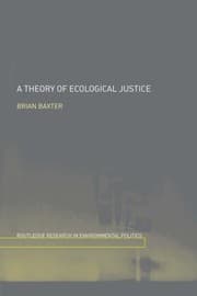 Tapa de A Theory of Ecological Justice