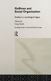 Tapa de Goffman and Social Organization