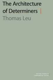 Tapa de The Architecture of Determiners