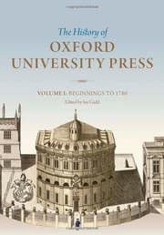 Tapa de History of Oxford University Press Volume I