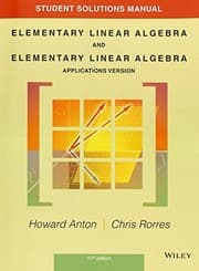 Tapa de Student Solutions Manual to accompany Elementary Linear Algebra, Applications version, 11e