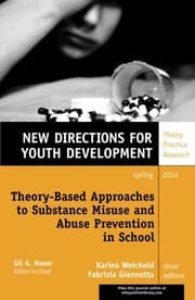 Tapa de Theory-Based Approaches to Substance Misuse and Abuse Prevention in School, YD 141