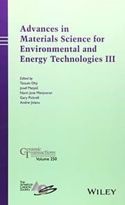 Tapa de Advances in Materials Science for Environmental and Energy Technologies III