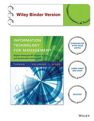 Tapa de Information Technology for Management, Binder Ready Version