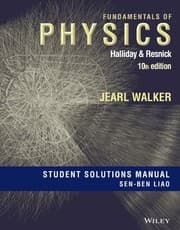Tapa de Student Solutions Manual for Fundamentals of Physics, Tenth Edition