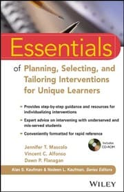 Tapa de Essentials of Planning, Selecting, and Tailoring Interventions for Unique Learners
