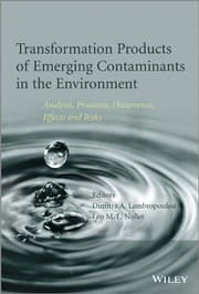 Tapa de Transformation Products of Emerging Contaminants in the Environment