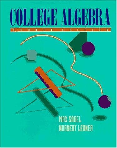 Tapa de College algebra