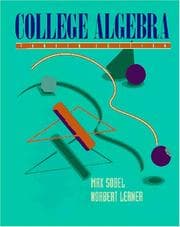 Tapa de College algebra