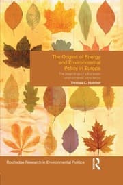 Tapa de The Origins of Energy and Environmental Policy in Europe