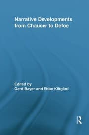Tapa de Narrative Developments from Chaucer to Defoe
