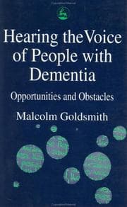 Tapa de Hearing the voice of people with dementia