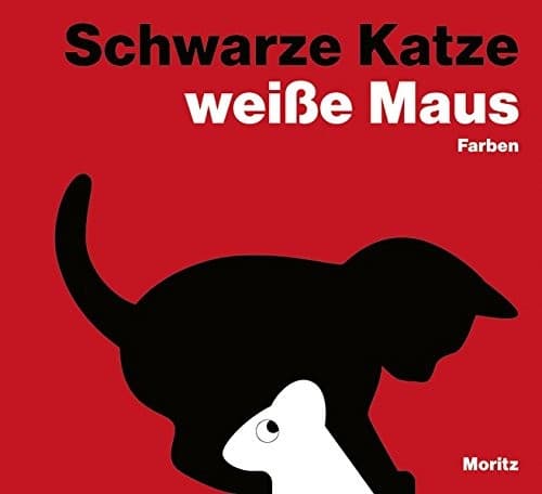 Tapa de Schwarze Katze, weiße Maus