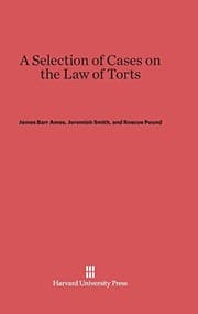 Tapa de A Selection of Cases on the Law of Torts