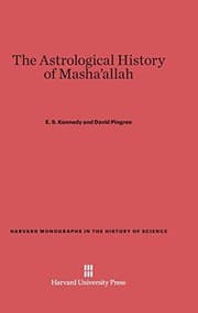 Tapa de The Astrological History of Masha'allah