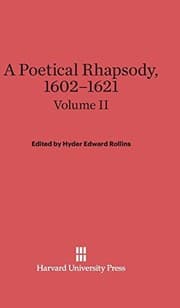 Tapa de A Poetical Rhapsody, 1602-1621, Volume II, A Poetical Rhapsody, 1602-1621 Volume II