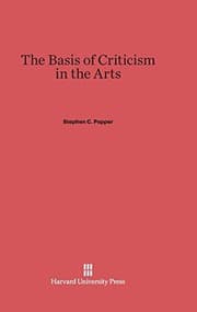 Tapa de The Basis of Criticism in the Arts