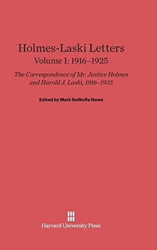 Tapa de Holmes-Laski Letters, Volume I,