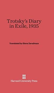 Tapa de Trotsky's Diary in Exile, 1935