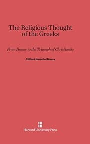 Tapa de The Religious Thought of the Greeks