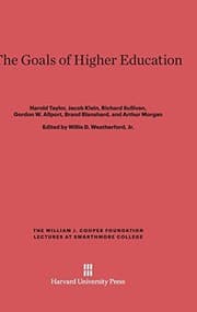 Tapa de The Goals of Higher Education