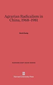 Tapa de Agrarian radicalism in China, 1968-1981