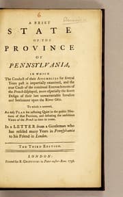 Tapa de A brief state of the province of Pennsylvania