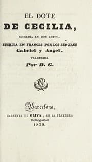 Tapa de El dote de Cecilia
