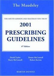 Tapa de The Bethlem & Maudsley NHS Trust (Prescribing Guidelines)