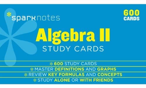 Tapa de Algebra II SparkNotes Study Cards
