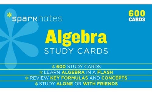 Tapa de Algebra SparkNotes Study Cards