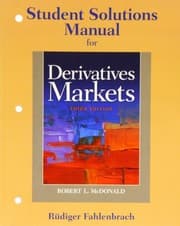 Tapa de Student Solutions Manual for Derivatives Markets
