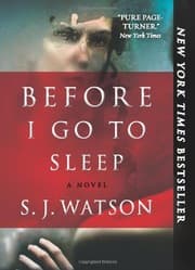 Tapa de Before I Go to Sleep