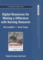 Tapa de Textbook Resources for Making a Difference with Nursing Research -- Access Card