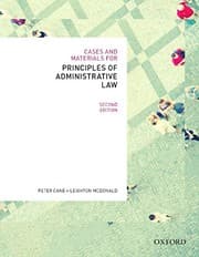 Tapa de Cases & Materials for Principles of Administrative Law