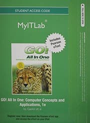 Tapa de myitlab with Pearson eText -- Access Code -- for GO! All in One [Office 2010]