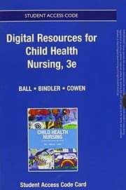 Tapa de Textbook Resources for Child Health Nursing -- Access Card