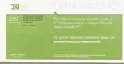 Tapa de IC3 Exam Voucher With Retake