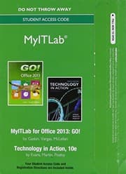 Tapa de MyITLab -- Access Card -- for GO! with Technology in Action