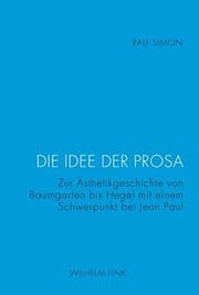 Tapa de Die Idee der Prosa