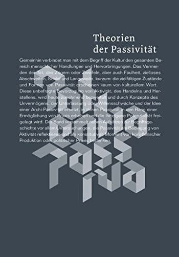 Tapa de Theorien der Passivität