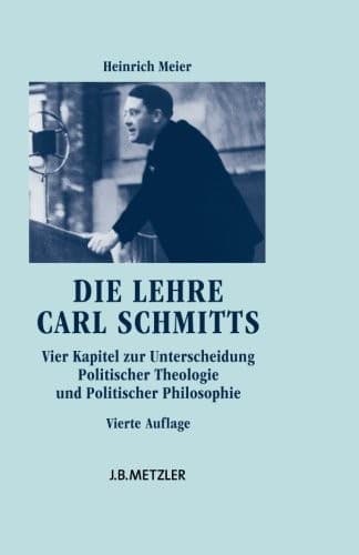 Tapa de Die Lehre Carl Schmitts