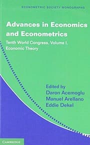 Tapa de Advances in Economics and Econometrics 3 Volume Paperback Set